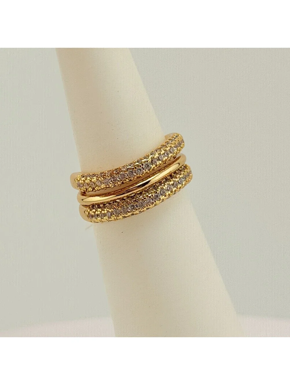 Bomb Party Pave Ring Sz 9 